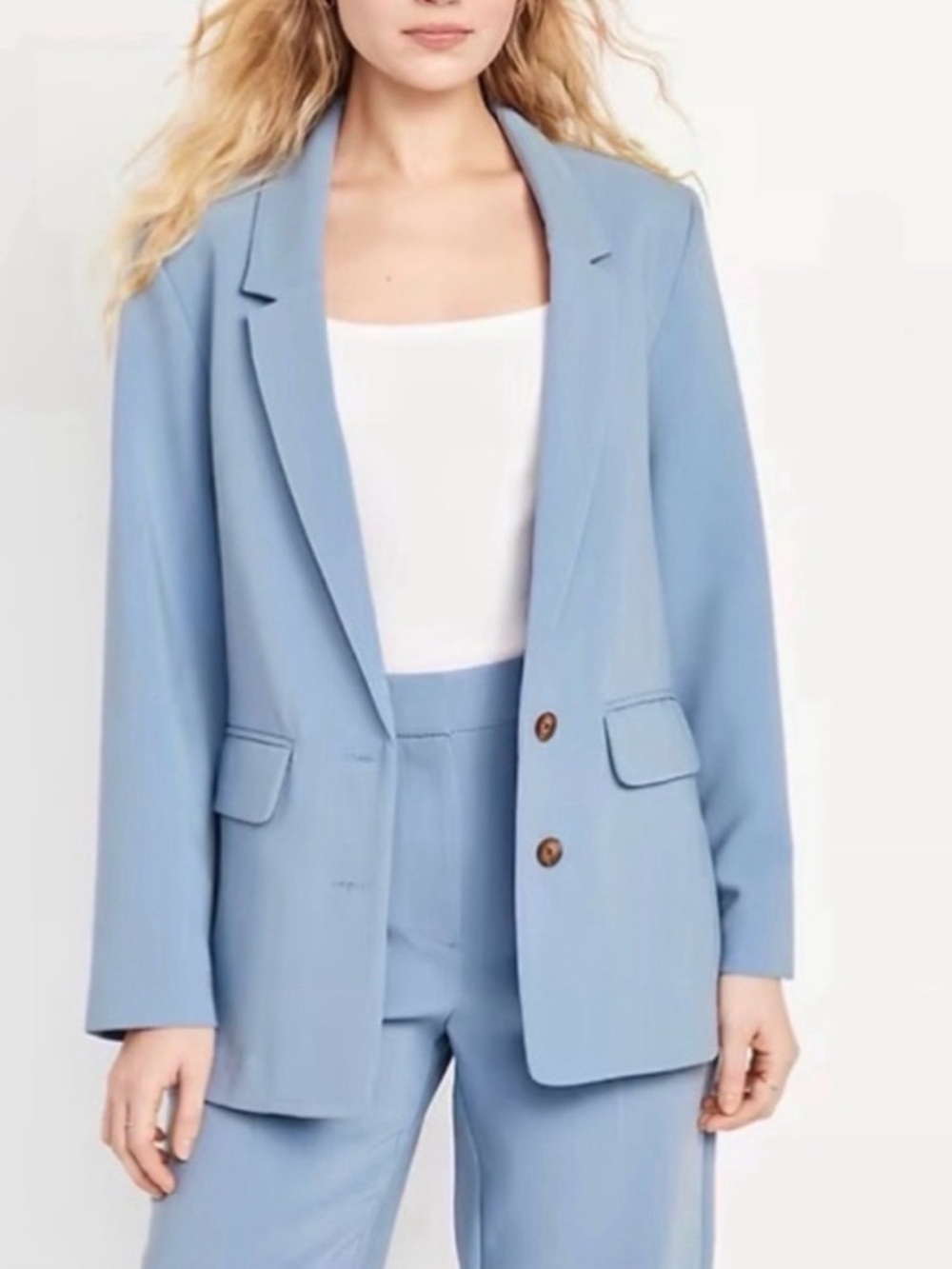 Old Navy Women’s Light Blue Oversized Blazer